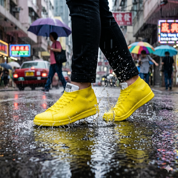 Silicone Waterproof Shoe Covers — Monsoon Proof, Slip Resistant