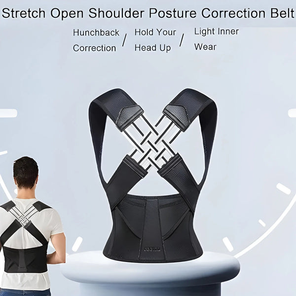 Back Brace Posture Corrector for Men and Women,Adjustable Back Posture Belt Invisible